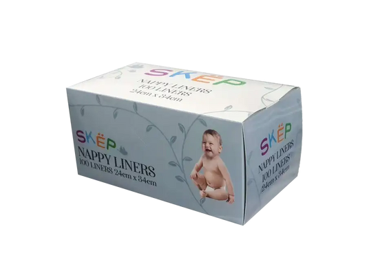 SKEP Nappy Liners - BOX of 100 Sheets - Babyonline