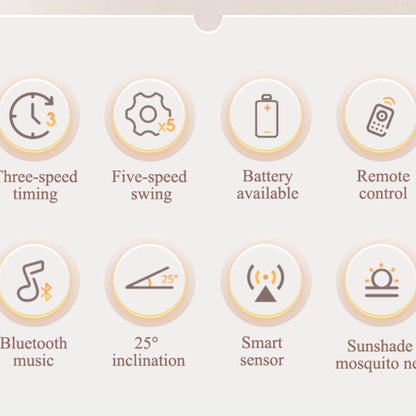 Smart Baby Swing Cradle Rocker/ Bouncer Seat with Dinning Table -Pink