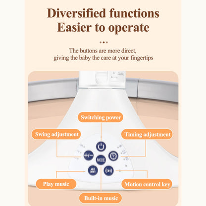 Electric Baby Swing with Dining Table – Multi-Functional Design