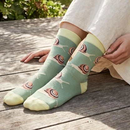 Save the Snail Bamboo Socks