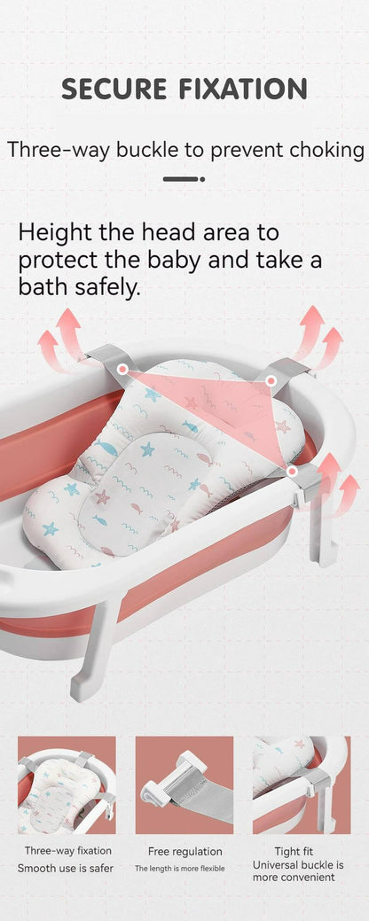 Soft Quick Drying Baby Bath Seat-Pink