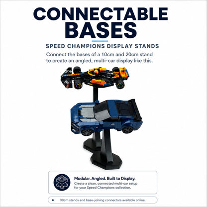 DisplayX 45°, 20cm Display Stand Compatible with LEGO® Speed Champion Sets