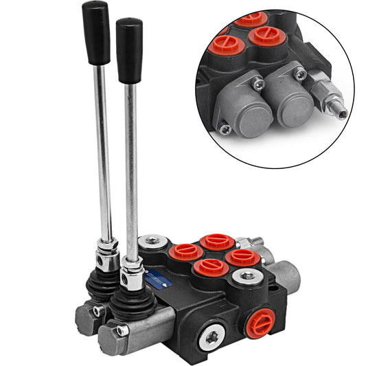2 spool hydraulic directional control valve 11 gpm, double acting cylinder spool
