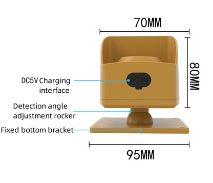 Solar Driveway Alarm Wireless Outdoor Motion Sensor & Detector Driveway Alert System - salelink.co.nz
