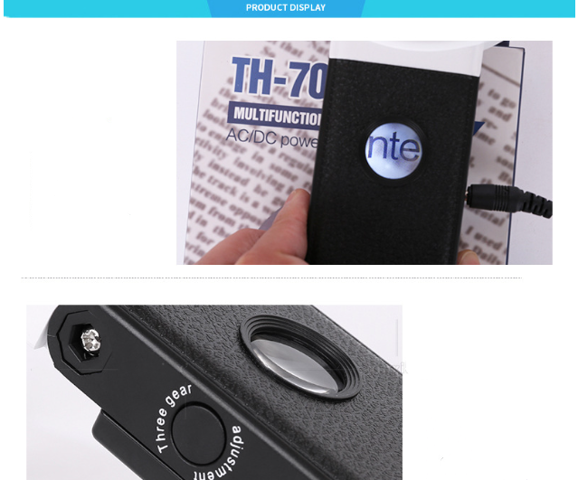 LED Illuminated Magnifier Magnifying Glass 6X 25X with Light and Stand