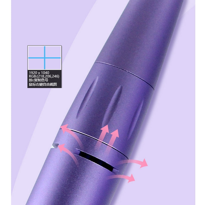 Rechargeable Electric Nail File Kit Purple - salelink.co.nz