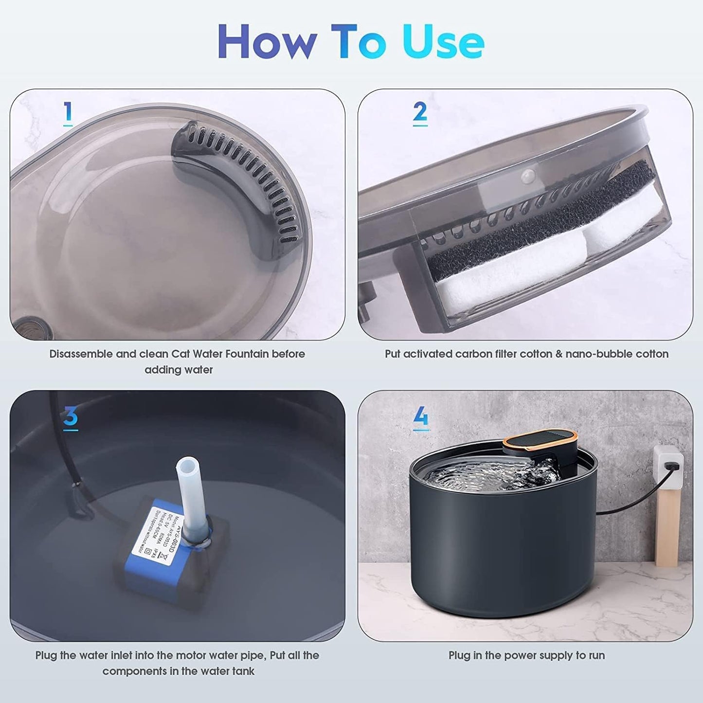 Cat Water Fountain 3L