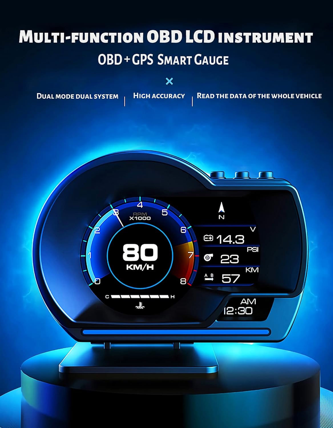 GPS+OBD2 Gauge Display