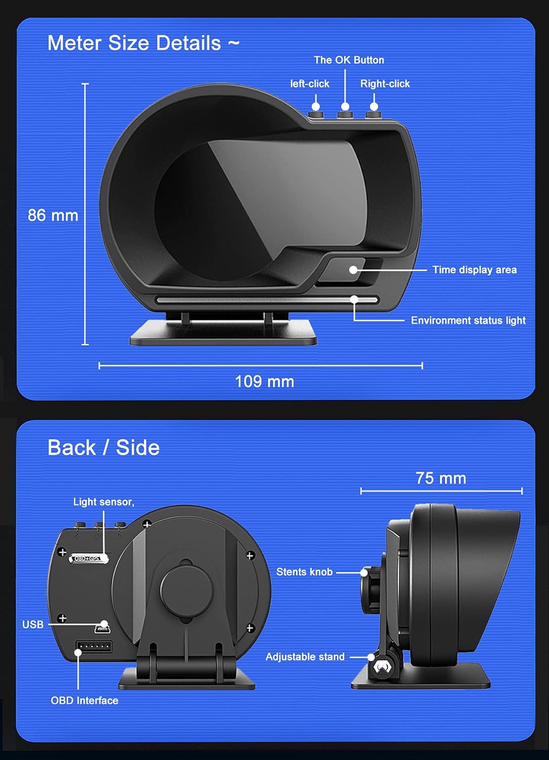 GPS+OBD2 Gauge Display