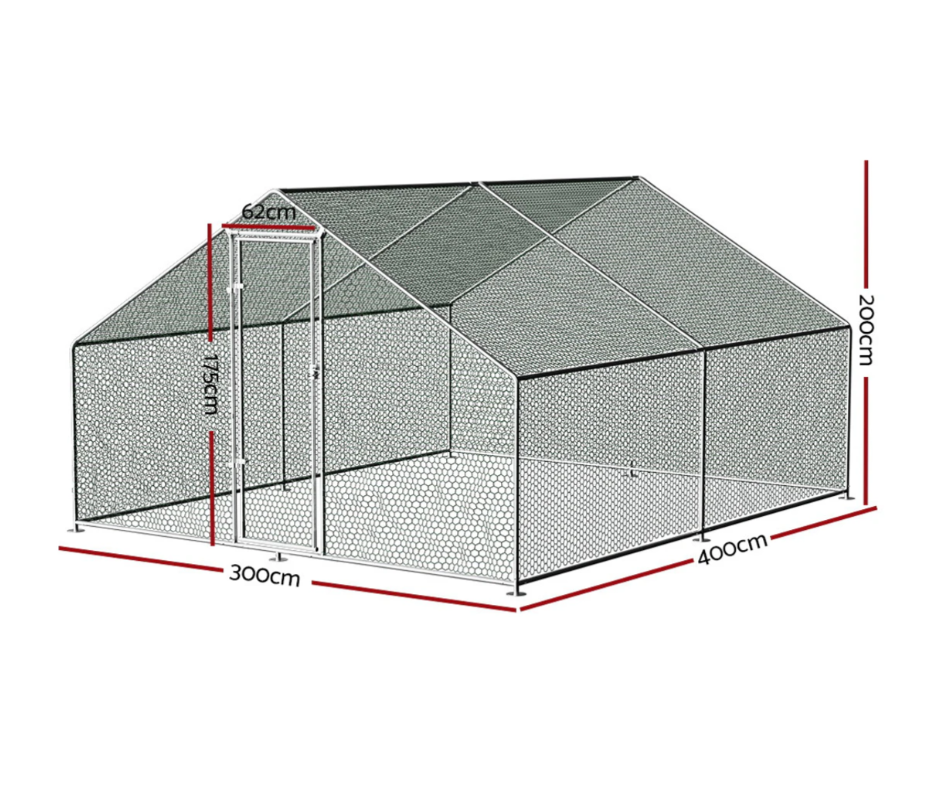 Chicken Coop Run 3x4x2M - salelink.co.nz