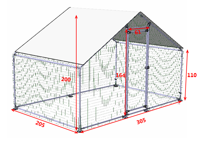 Chicken Coop Run 3x2x2M - salelink.co.nz