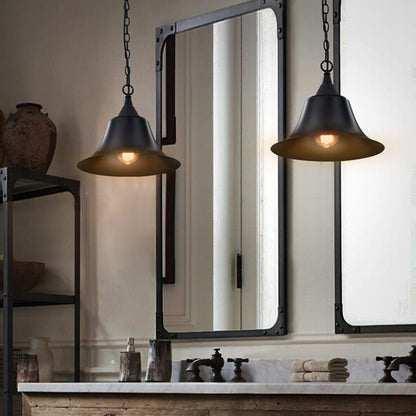Industrial Pendant Light Hanging Ceiling Lamp Metal Black - salelink.co.nz