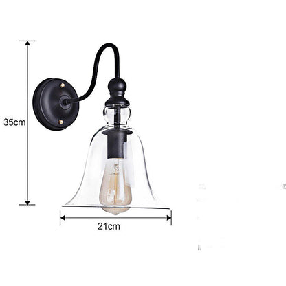 Glass Wall Light Vintage Lighting Bathroom Sconce Lobby Lamp - salelink.co.nz