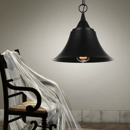 Industrial Pendant Light Hanging Ceiling Lamp Metal Black - salelink.co.nz