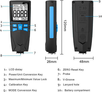 Automotive Coating Thickness Gauge Tester