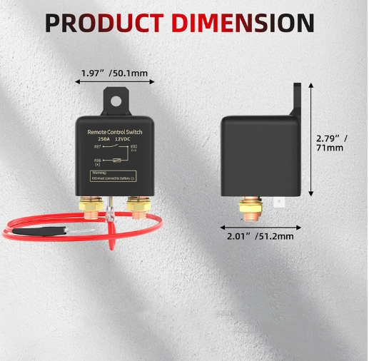 12V DC 200A Remote Battery Disconnect Switch Isolator Wireless for Car Truck RV - salelink.co.nz