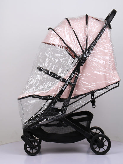 Baby Brightness AirGo Lightweight Compact Travel Pram and Travel Portable Booster Car Seat Pink