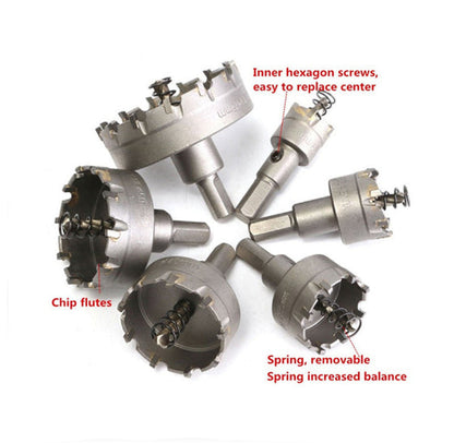 6Pcs Set HSS Hole Saw Cutter Carbide Drill Bits