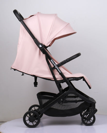 Travel Pram – AirGo Lightweight Stroller with Booster Seat (Pink)