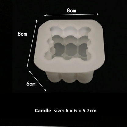 DIY Candles Mould Soy Wax Candle Mold Aromatherapy Candle 3D Silicone Moulds L