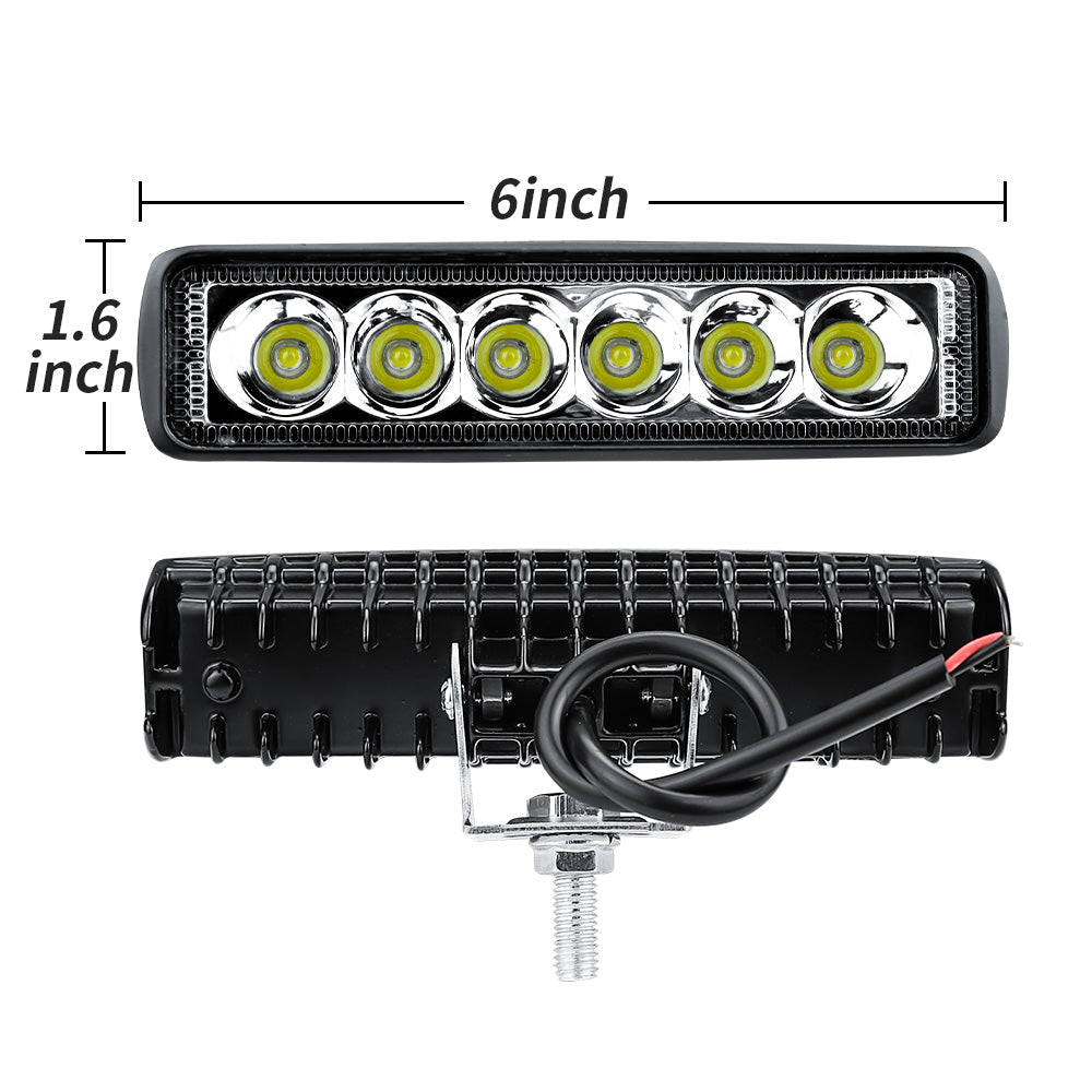 2pcs 6-Inch 10W LED Work Lights, Spotlight Off-Road LED Pods