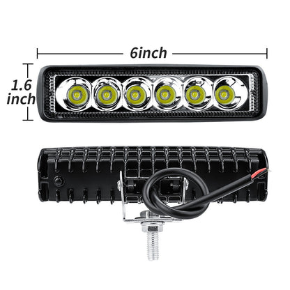 2pcs 6-Inch 10W LED Work Lights, Spotlight Off-Road LED Pods