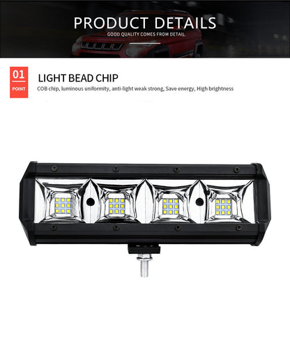 Pair 22.86cm White LED Spot Light Bar