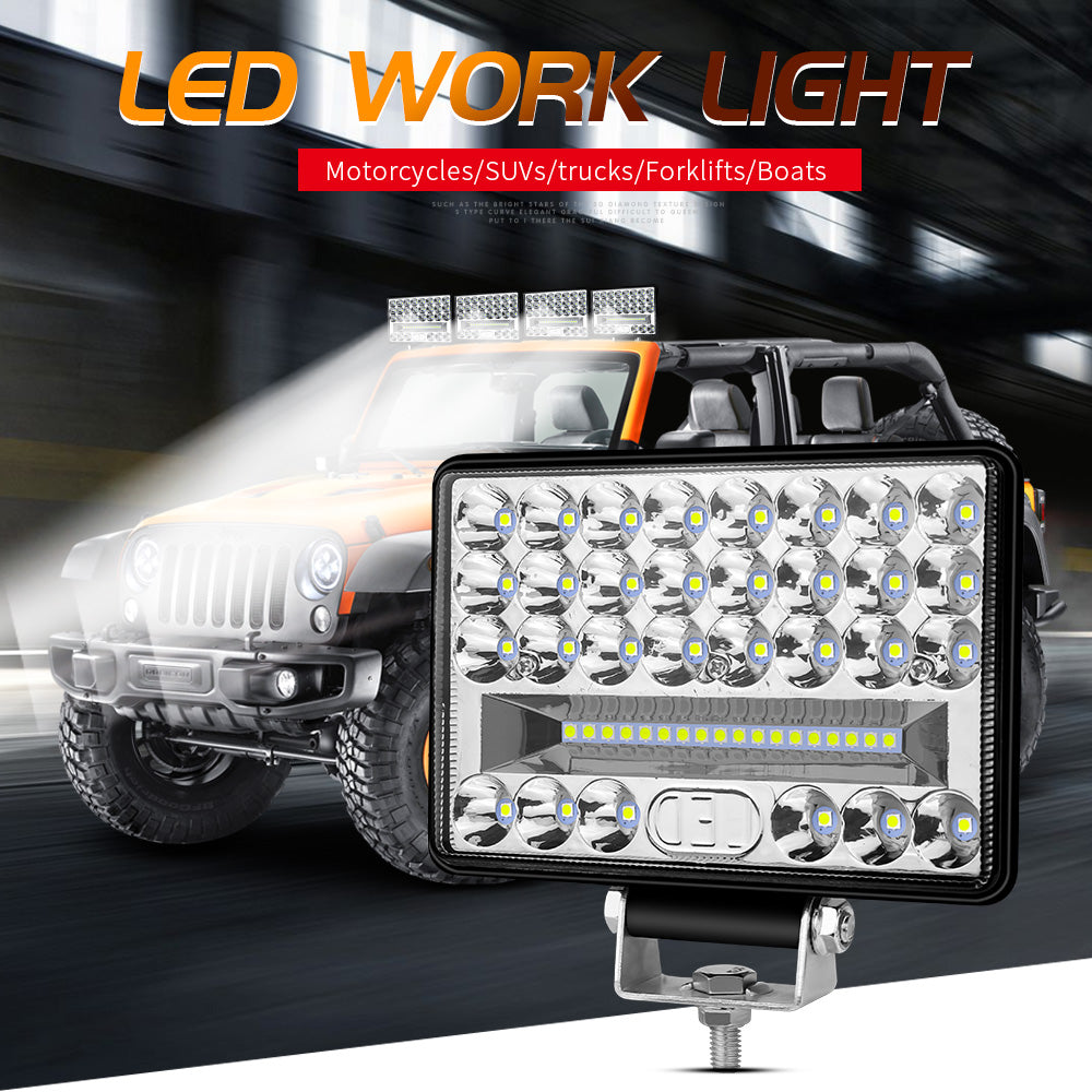 2PCS Led Work Light 5inch Flood Spot Light 23W 6500K