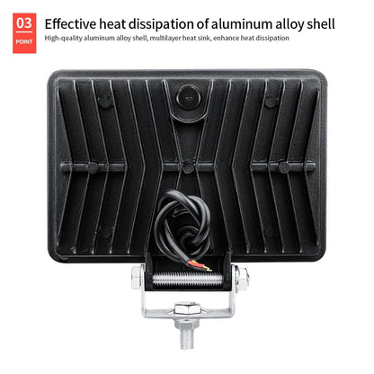 2PCS Led Work Light 5inch Flood Spot Light 23W 6500K