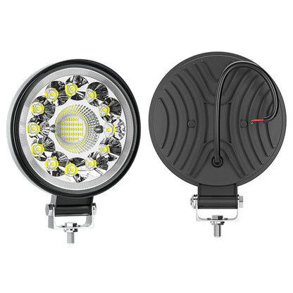 2pcs Round 6500K LED Bar Offroad 4X4 Spotlight Work Light