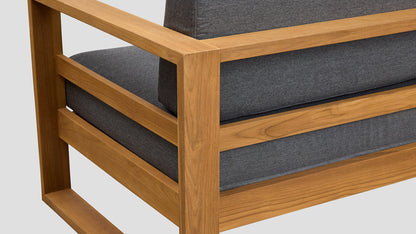TASMAN TEAK DOUBLE SOFA