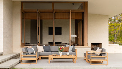TASMAN TEAK DOUBLE SOFA