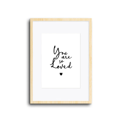 Wall Print |  You Are So Loved