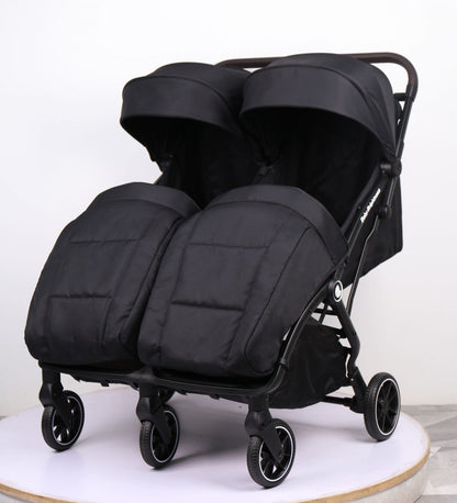Double Pram – FlexGo Duo with Reclining Infant Capsule and Rotating ISOFIX Base(Black) - image 2