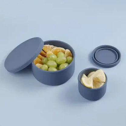 Haakaa Round Silicone Food Container Set of 2 - Babyonline