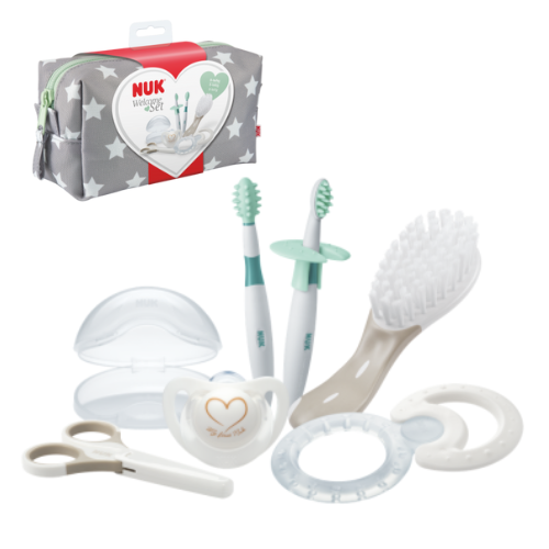 NUK Welcome Set - Essential Baby Care Kit for Newborns | 7 Pieces