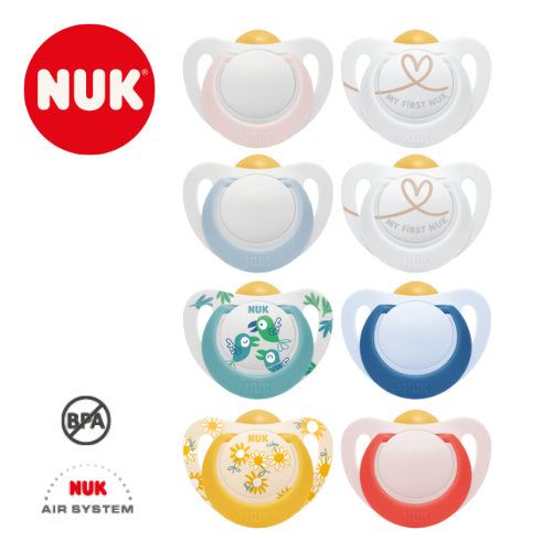 NUK Star Latex Soother - Orthodontic & BPA-Free