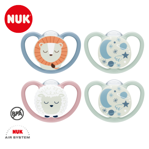 NUK Space Night Silicone Soother - Orthodontic & BPA-Free
