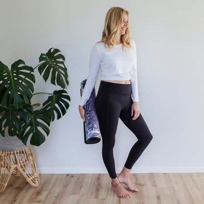Milkbar Active Leggings | Extra High Waist 7/8 | Black - Babyonline