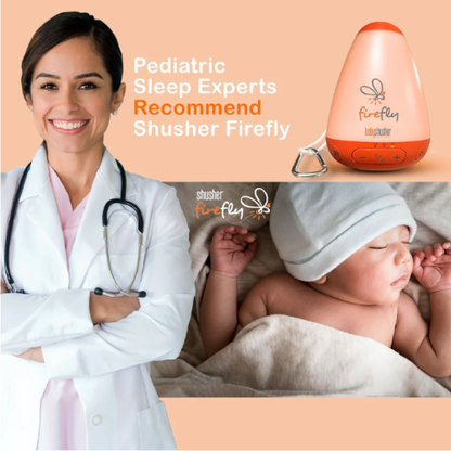 Baby Shusher Firefly - Rechargeable Baby Sleep Soother & Portable Sound Machine & Night Light