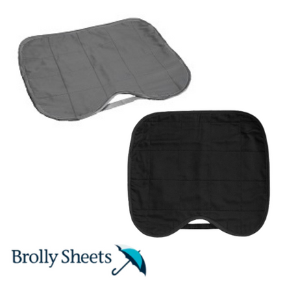 Kids Car Seat Protector - Absorbent and Waterproof by Brolly Sheets – GREY or BLACK