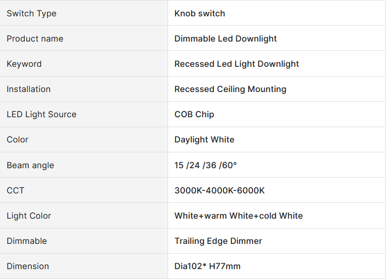 13W 1150 lumens ,Tri-Color Dimmable LED Downlight, Dia 102mm - salelink.co.nz
