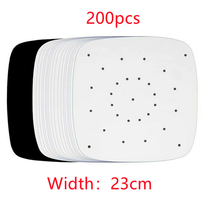 200pcs Air Fryer Liners Perforated Parchment Paper Square Non-stick