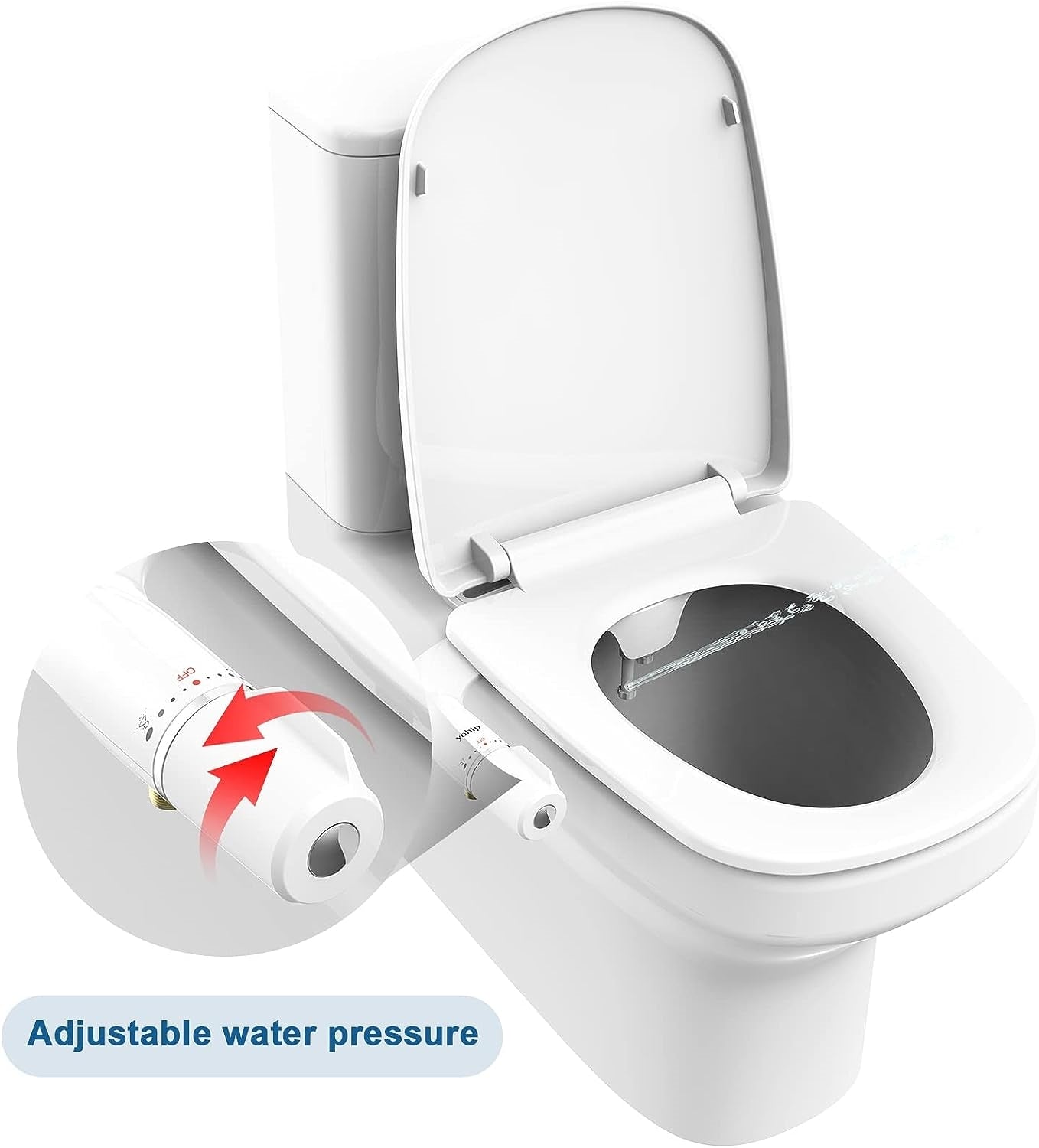 Adjustable Bidet Attachment Sprayer For Toilet