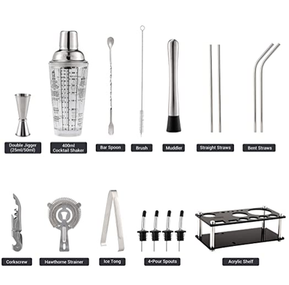 17 PCS Cocktail Shaker Set
