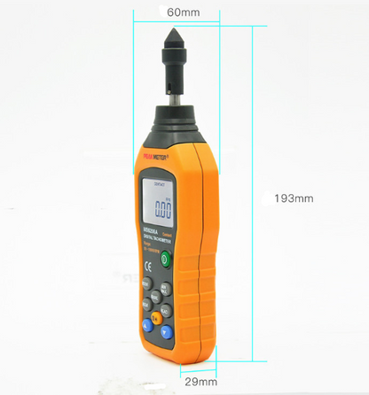 MS6208A Contact Measurement Digital Tachometer