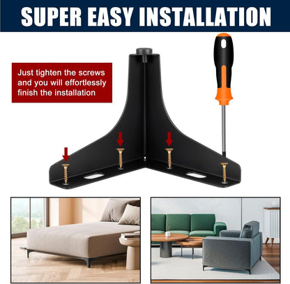 4Pcs Upgraded Metal Furniture Legs 10cm