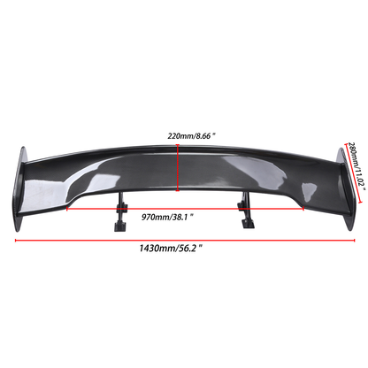 Universal Car Spoiler GT Wing Carbon Fiber