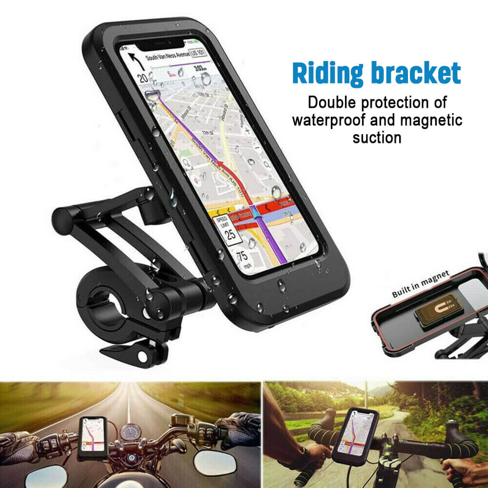 Waterproof Universal Bike / Motorcycle Phone Holder ( Phone Mount )