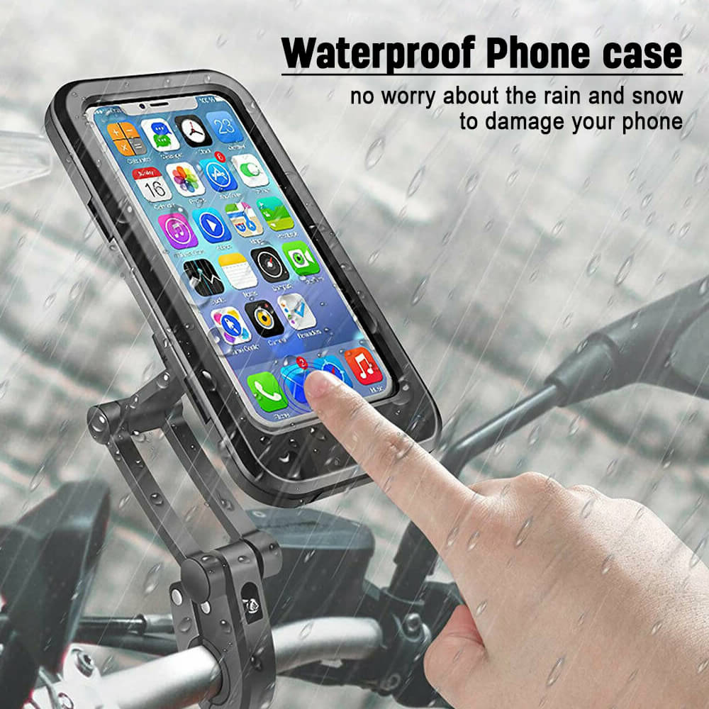 Waterproof Universal Bike / Motorcycle Phone Holder ( Phone Mount )